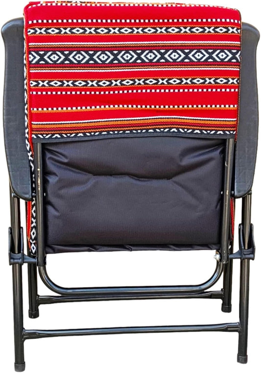 GO2CAMPS Padded Foldable Camping Chair - Red Sadu Design
