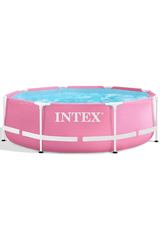 Intex Pink Metal Frame Round Pool Set 244 x 76 cm