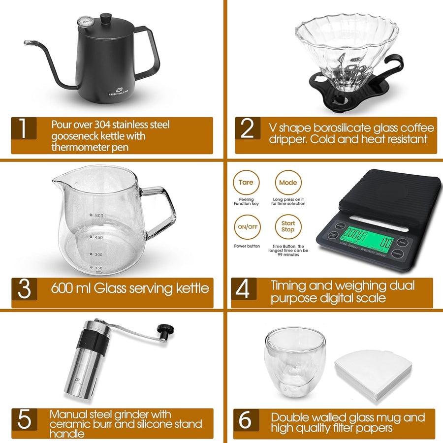 Complete V60 Coffee Travel Bag Set