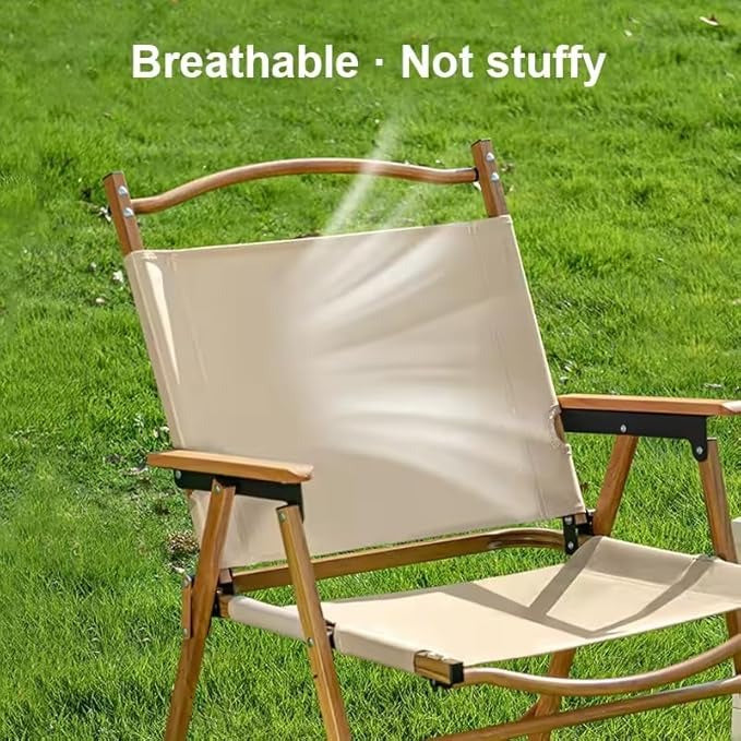 Foldable Camping Chair 2-Pack - Khaki