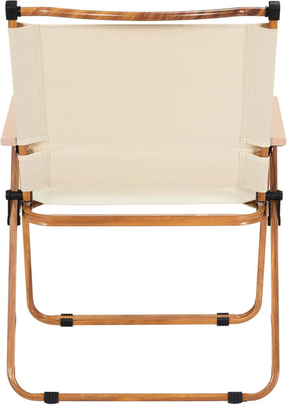 Foldable Camping Chair 2-Pack - Khaki