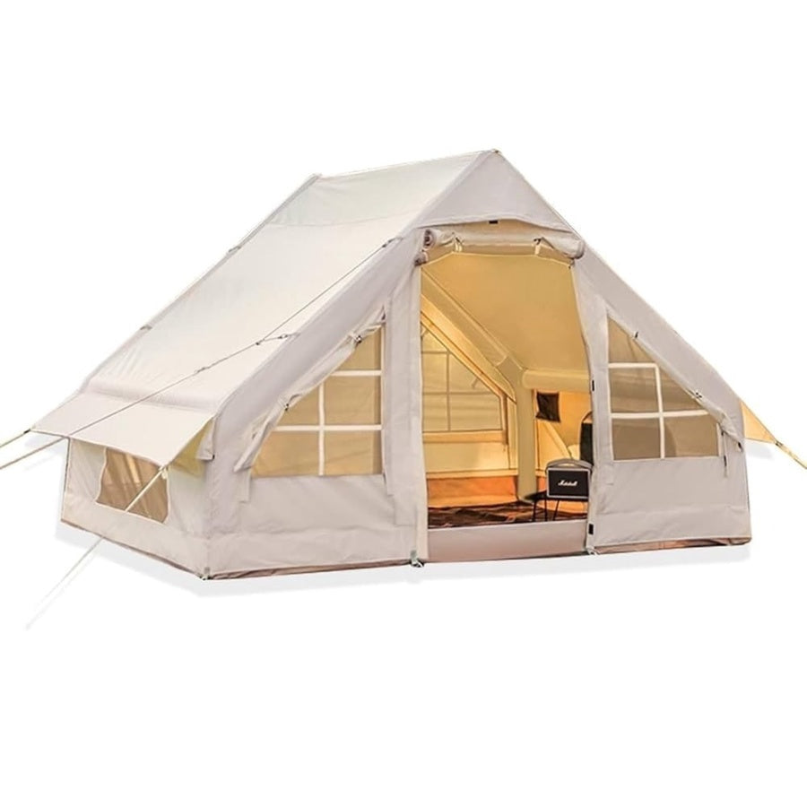 Inflatable Waterproof Camping Tent for 4-6 Persons