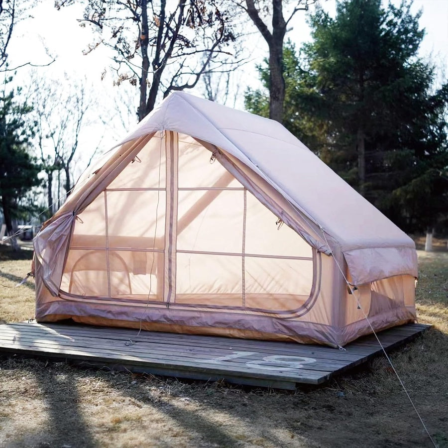 Inflatable Waterproof Camping Tent for 4-6 Persons