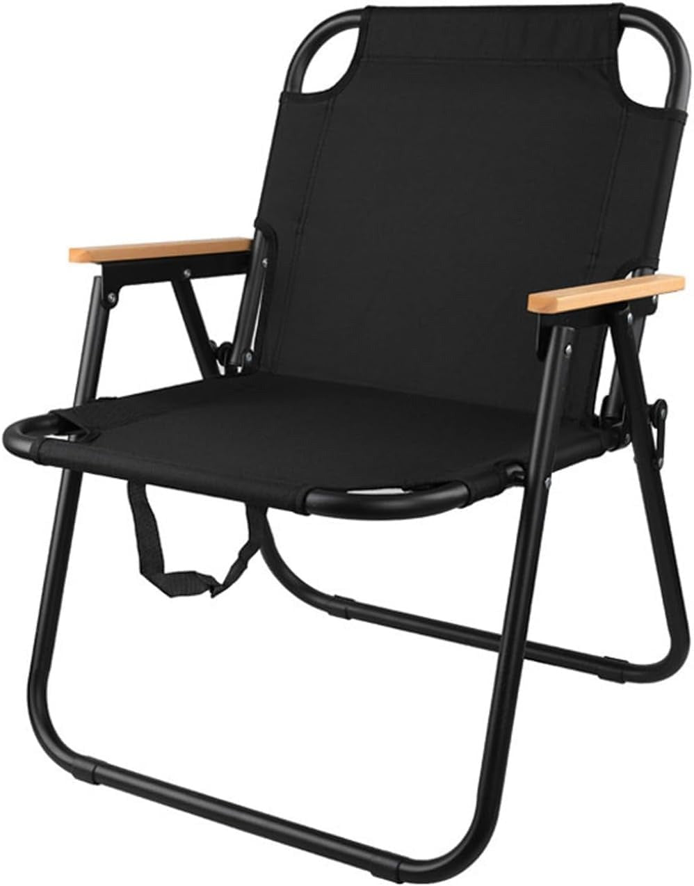 Heavy-Duty Foldable Camping Chair - Black