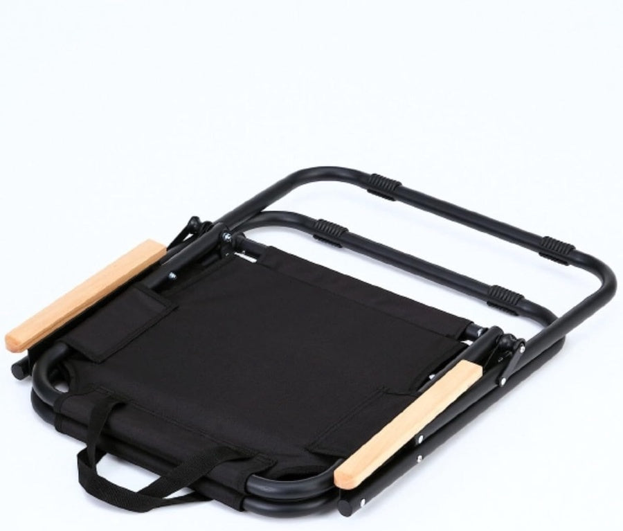 Heavy-Duty Foldable Camping Chair - Black