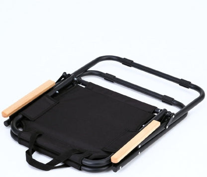 Heavy-Duty Foldable Camping Chair - Black