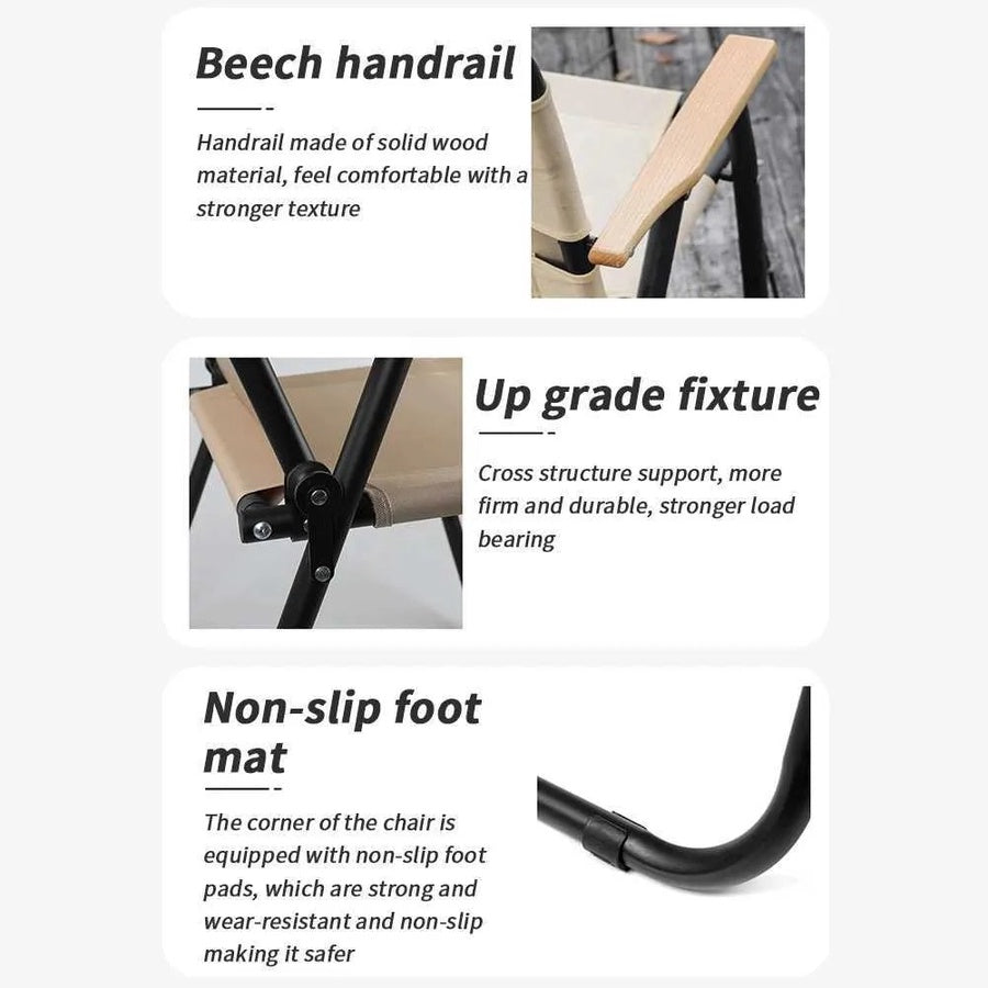 Heavy-Duty Foldable Camping Chair