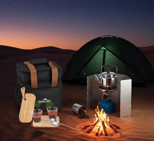 Complete Camping Tea Travel Kit - 4 Colors