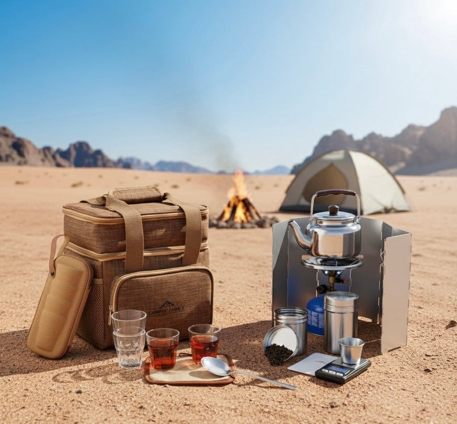 Complete Camping Tea Travel Kit - 4 Colors