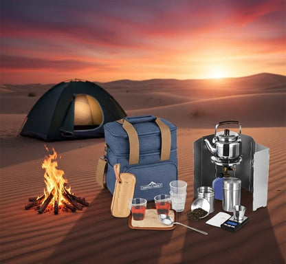 Complete Camping Tea Travel Kit - 4 Colors