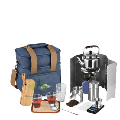 Complete Camping Tea Travel Kit - 4 Colors