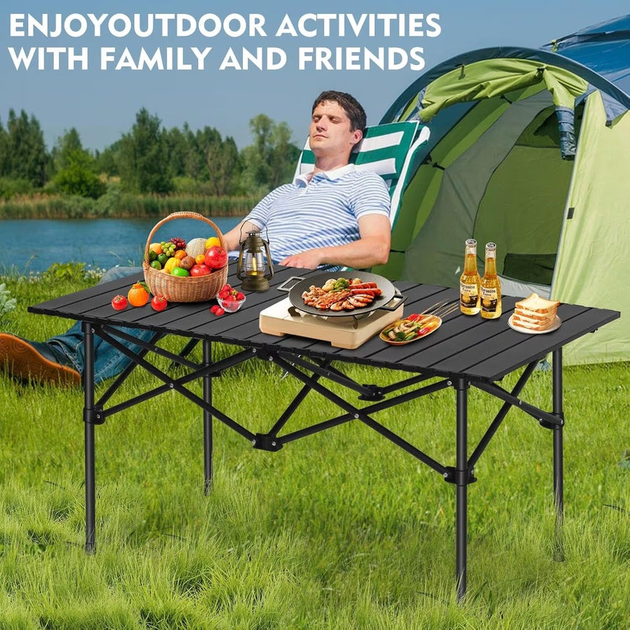 Foldable Camping Table - Black