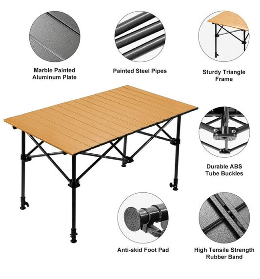 Foldable Camping Table - Khaki