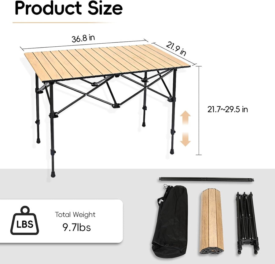 Foldable Camping Table - Khaki