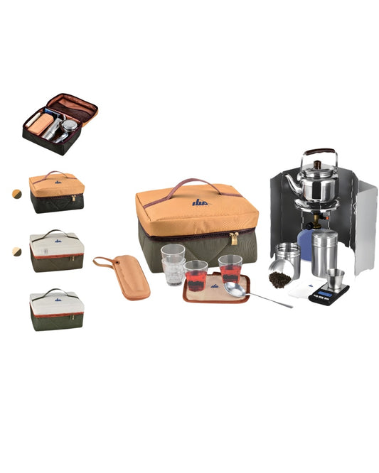 Portable Camping Tea Bag Set with Tea Accessories