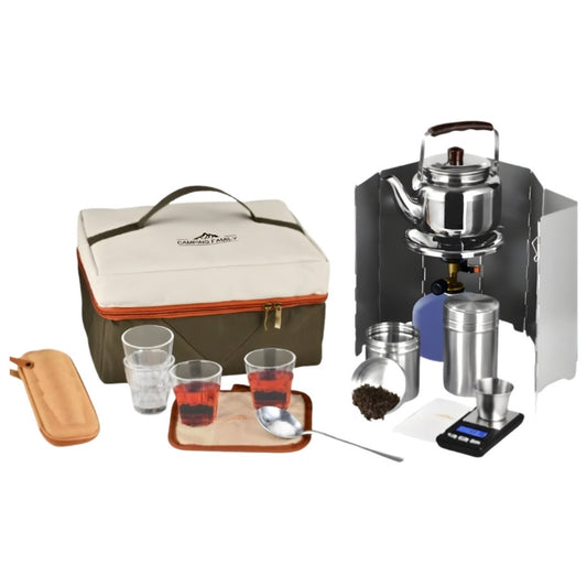 Portable Camping Tea Bag Set with Tea Accessories