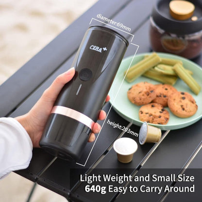 Cera Portable Espresso Machine for NS Capsules & Ground Coffee