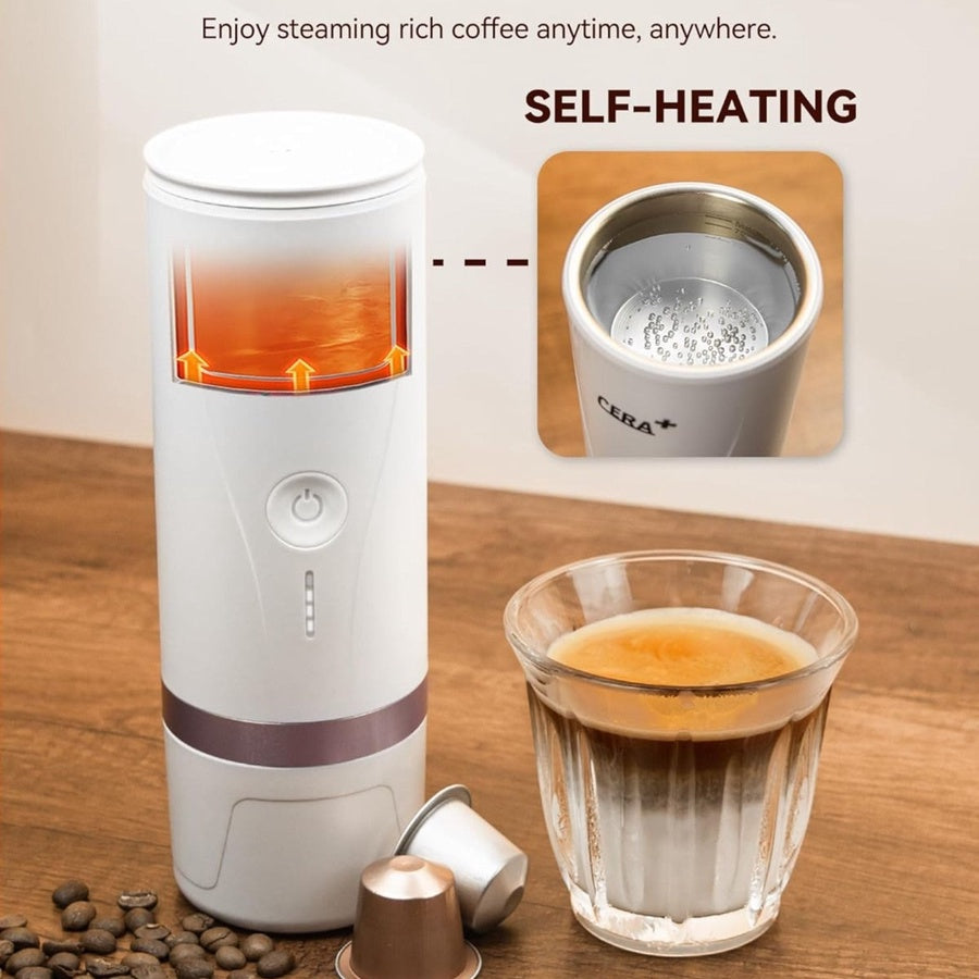 Cera Portable Espresso Machine for NS Capsules & Ground Coffee