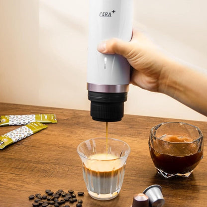Cera Portable Espresso Machine for NS Capsules & Ground Coffee
