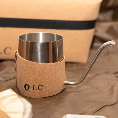 Specialty Coffee Travel Kit 8-in-1 with Premium Leather Bag