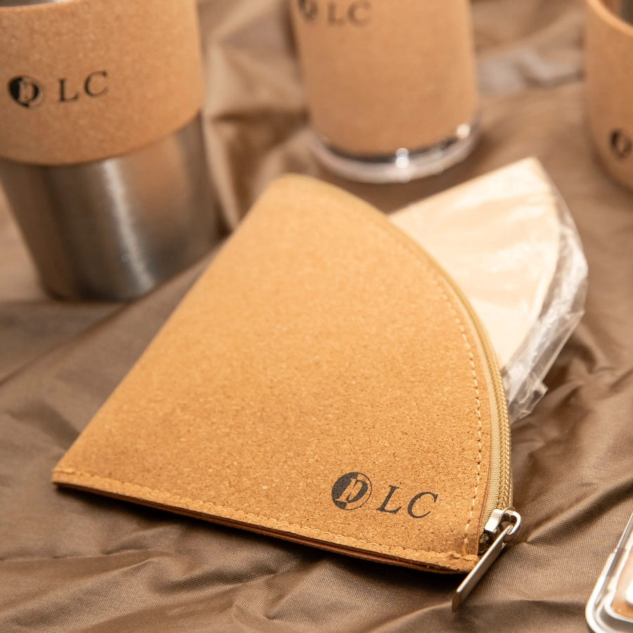 Specialty Coffee Travel Kit 8-in-1 with Premium Leather Bag