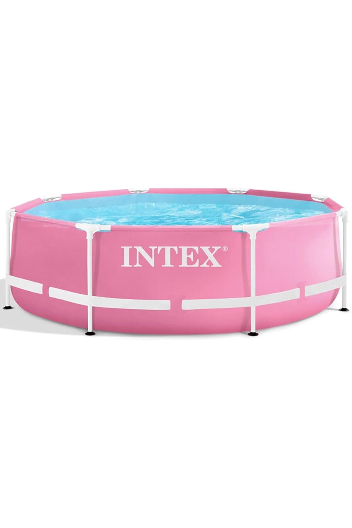 Intex Pink Metal Frame Round Pool Set 244 x 76 cm