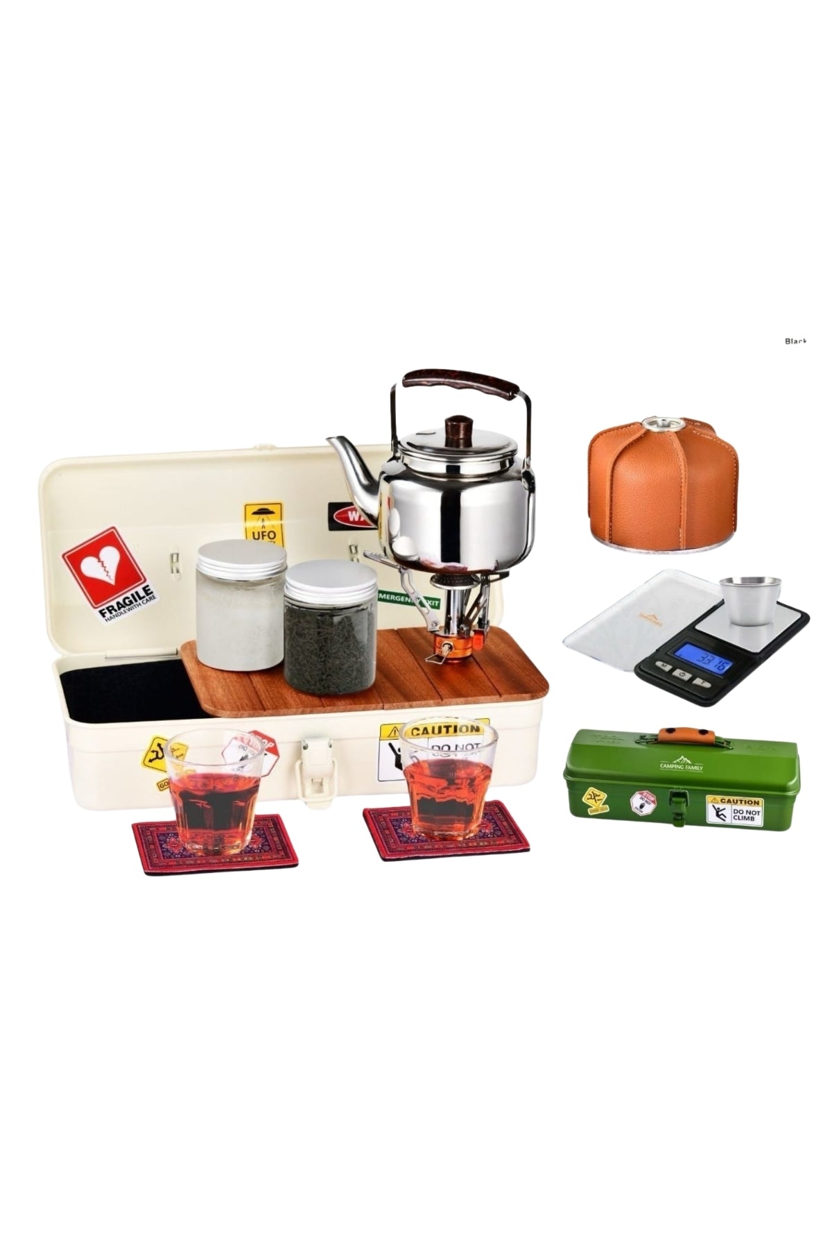Premium Camping Tea Box Set for Outdoor Trips