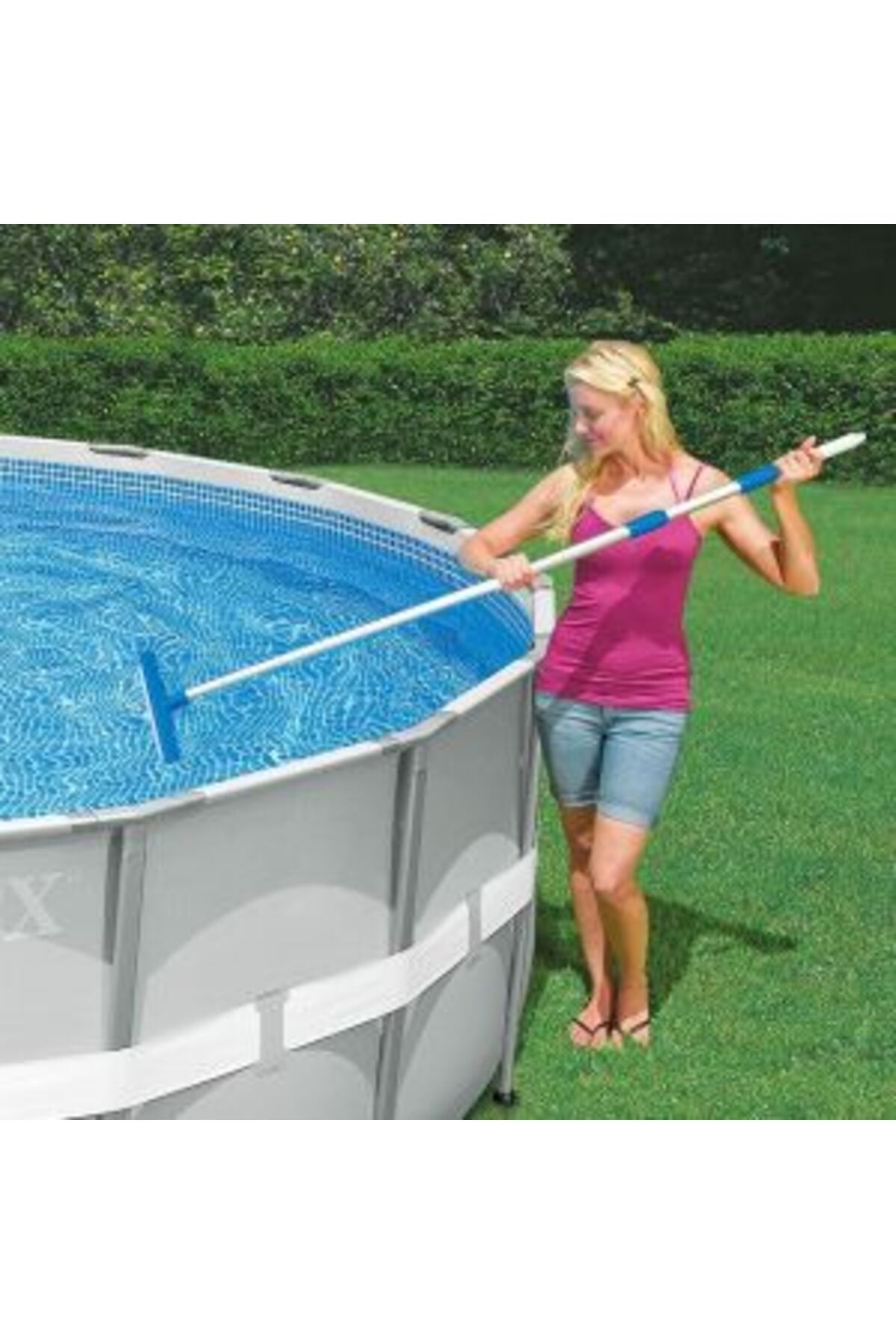 Intex Greywood Prism Frame Pool 549 x 122 cm with Filter Pump
