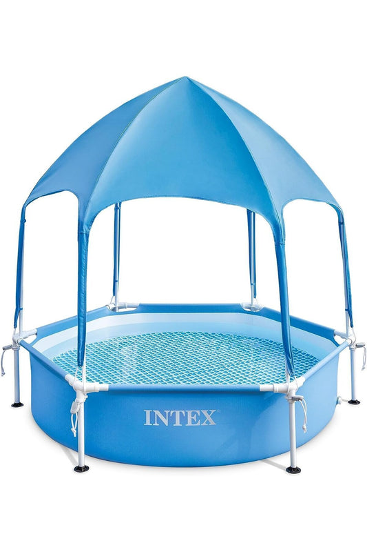 Intex Canopy Metal Frame Pool with Sunshade