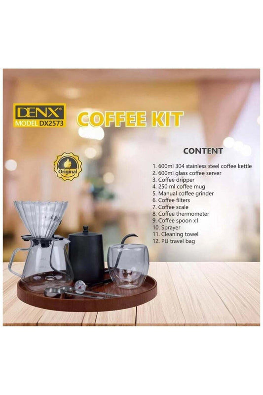 V60 Coffee Brewing Kit 12 Pieces with Travel Bag