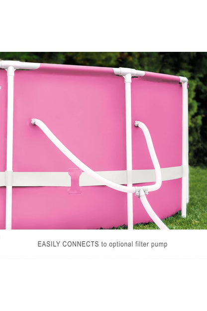 Intex Pink Metal Frame Round Pool Set 244 x 76 cm