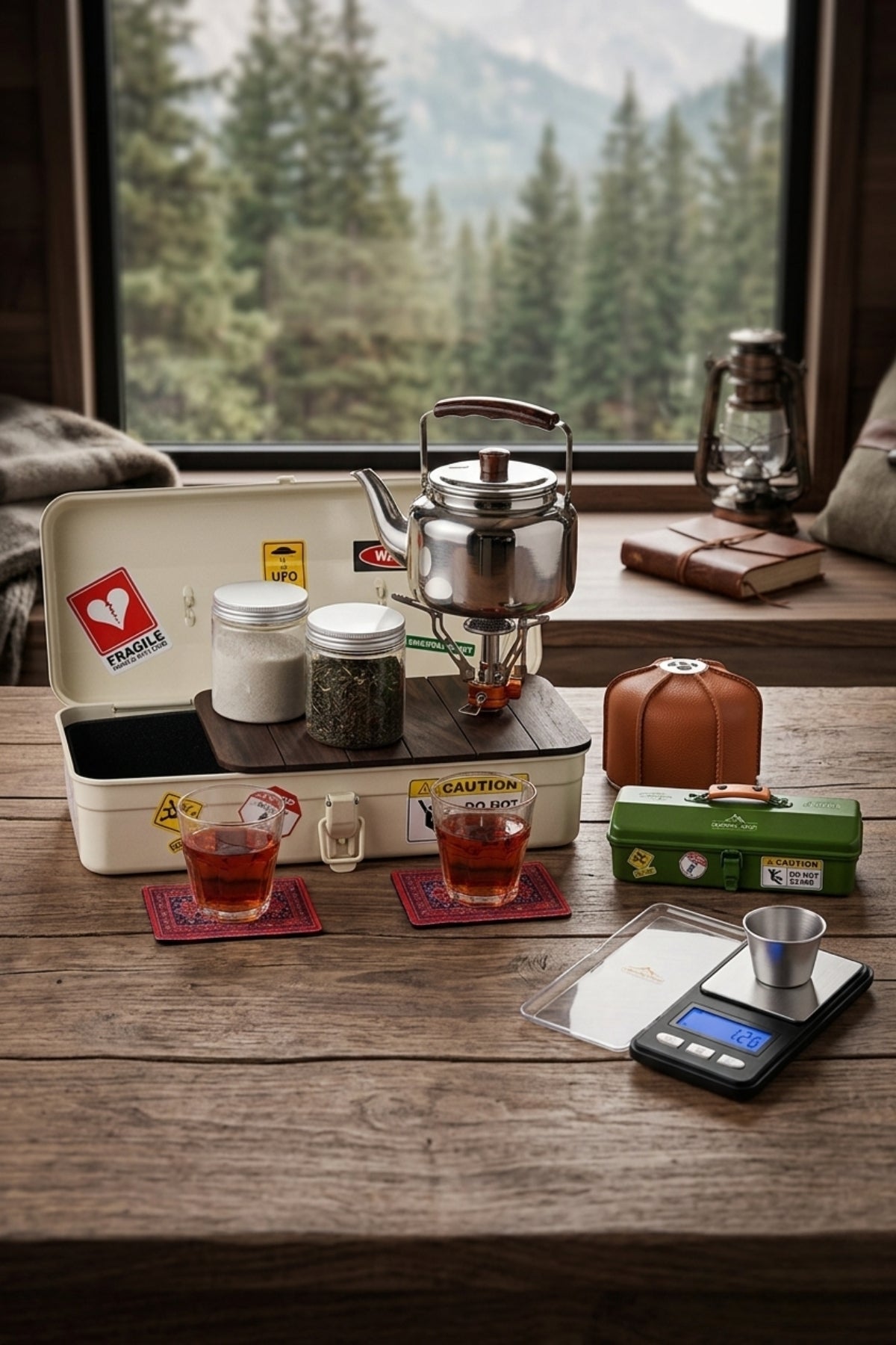 Premium Camping Tea Box Set for Outdoor Trips