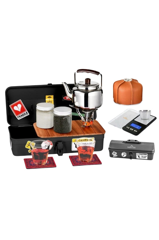 Premium Camping Tea Box Set for Outdoor Trips