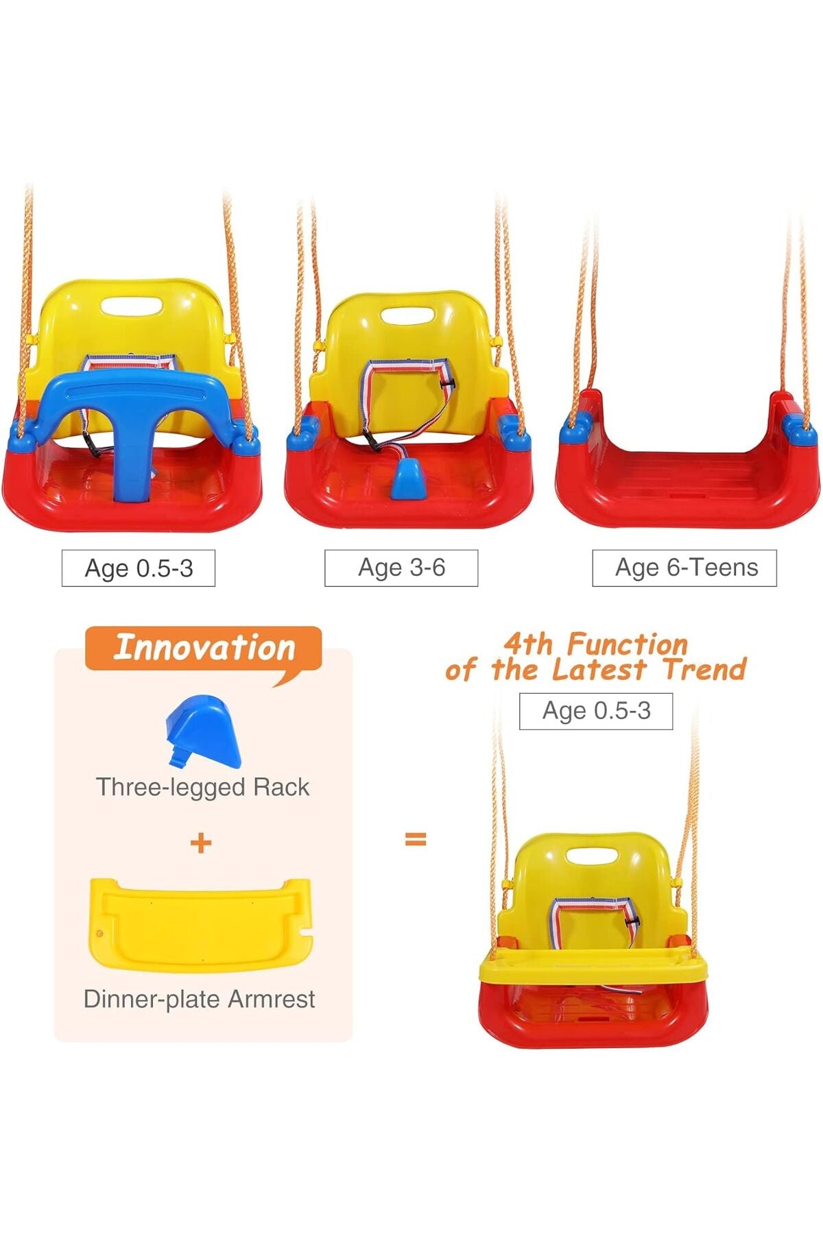 RedSwing 4-in-1 Outdoor Toddler Swing Seat