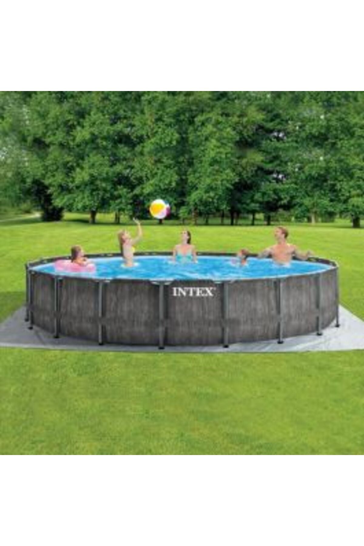 Intex Greywood Prism Frame Pool 549 x 122 cm with Filter Pump