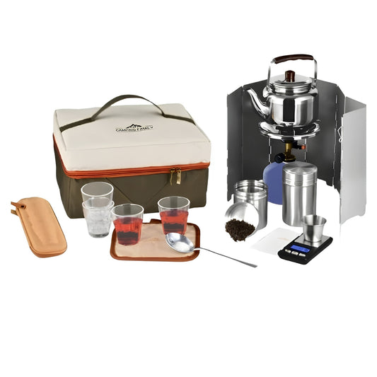 Portable Camping Tea Bag Set with Tea Accessories