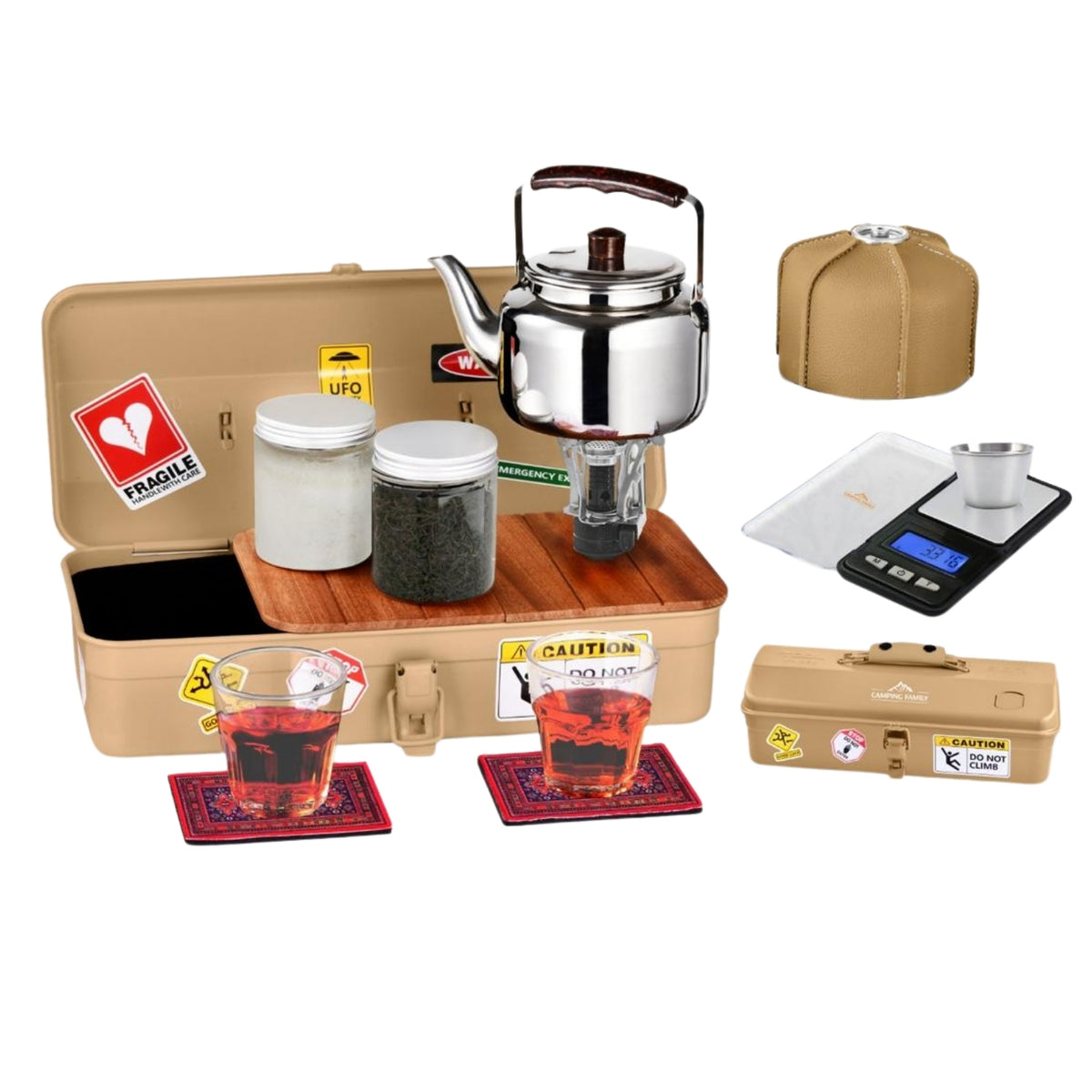 Camping Tea Set Box