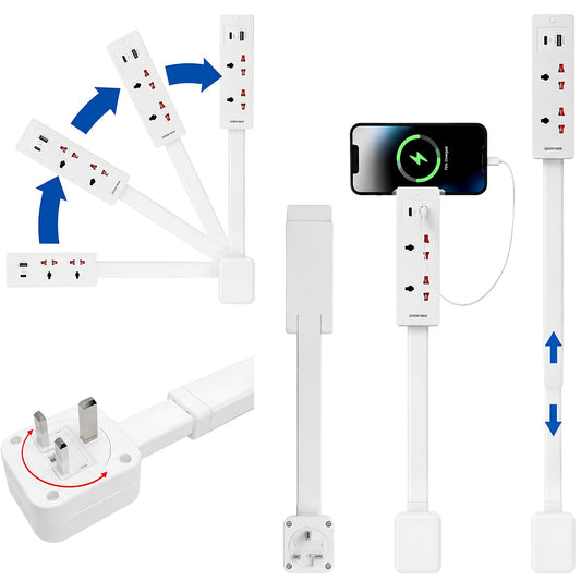 Green Lion Power Link Universal Power Strip 2200W – White