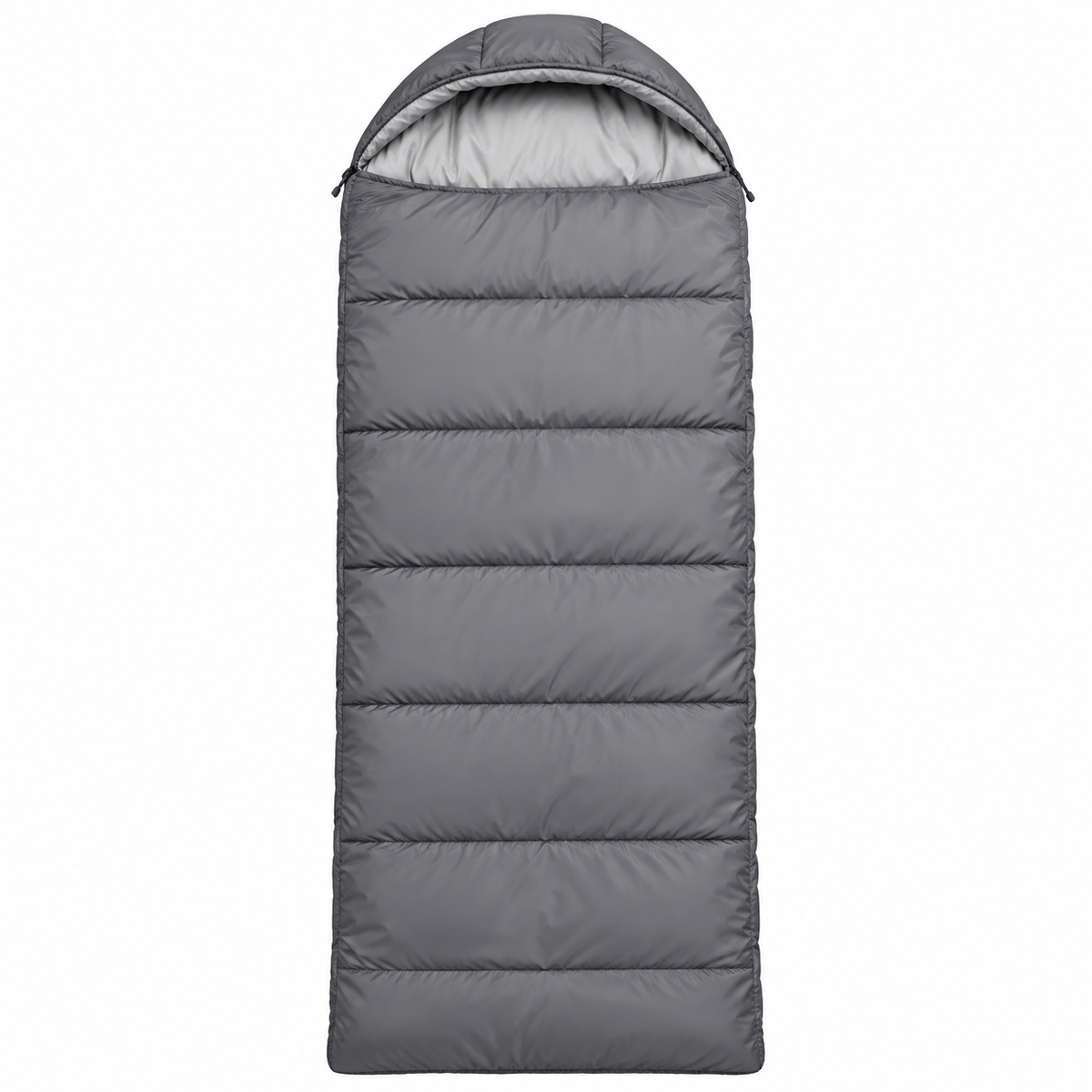 Hooded Envelope Sleeping Bag for Camping - Grey main image