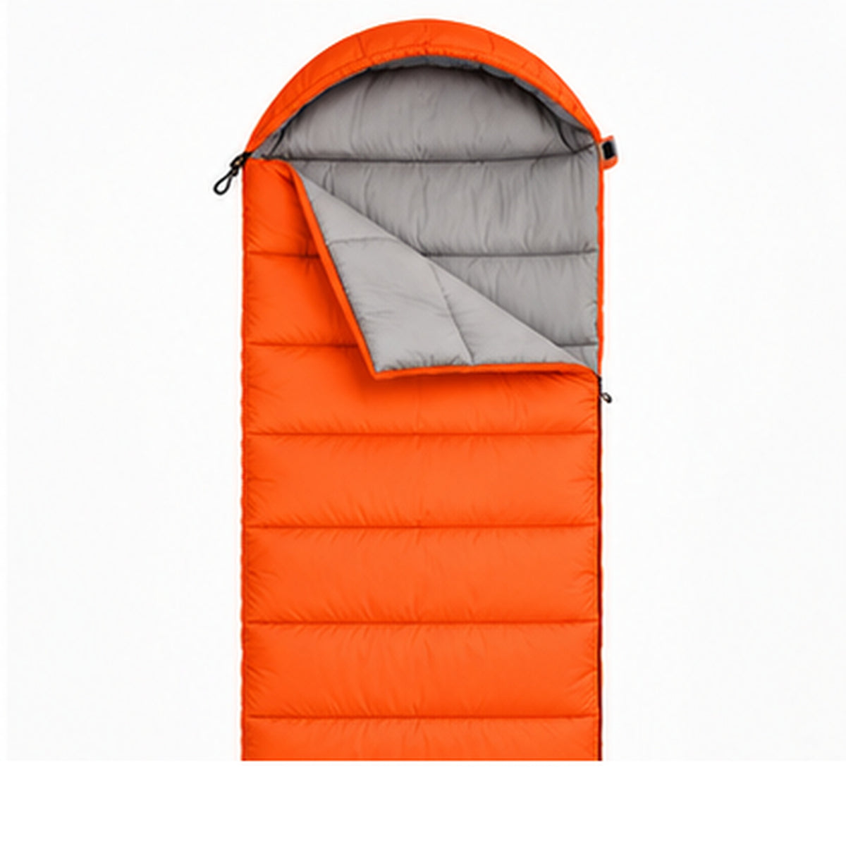 Hooded Sleeping Bag for Camping - Orange main image