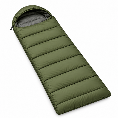 Hooded Envelope Sleeping Bag for Camping