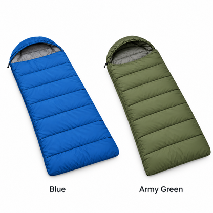 Hooded Envelope Sleeping Bag for Camping