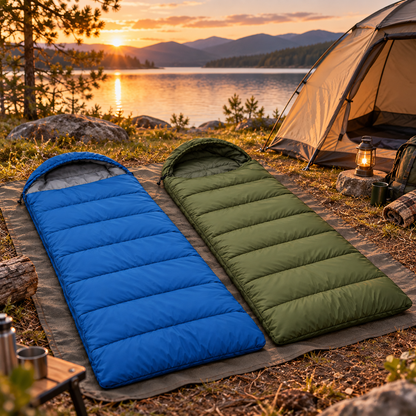 Hooded Envelope Sleeping Bag for Camping