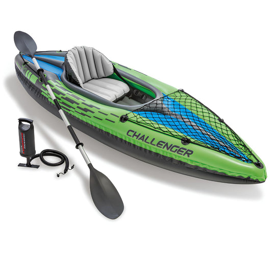 Intex Challenger K1 Inflatable Kayak Boat Set 274 x 76 x 33 cm