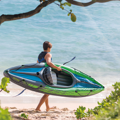 Intex Challenger K1 Inflatable Kayak Boat Set 274 x 76 x 33 cm