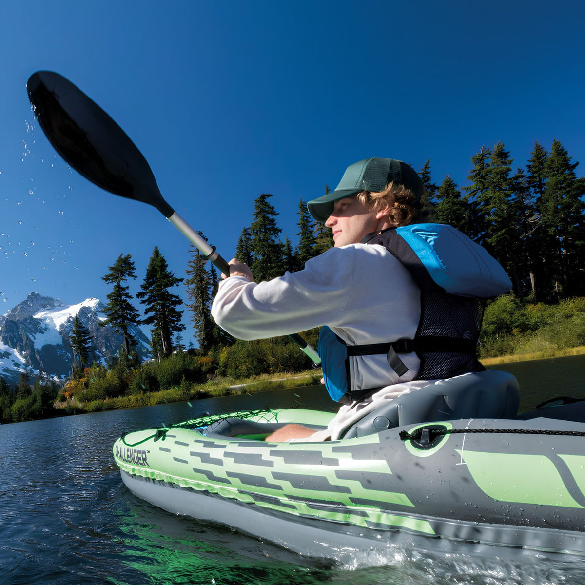 Intex Challenger K1 Inflatable Kayak Boat Set 274 x 76 x 33 cm