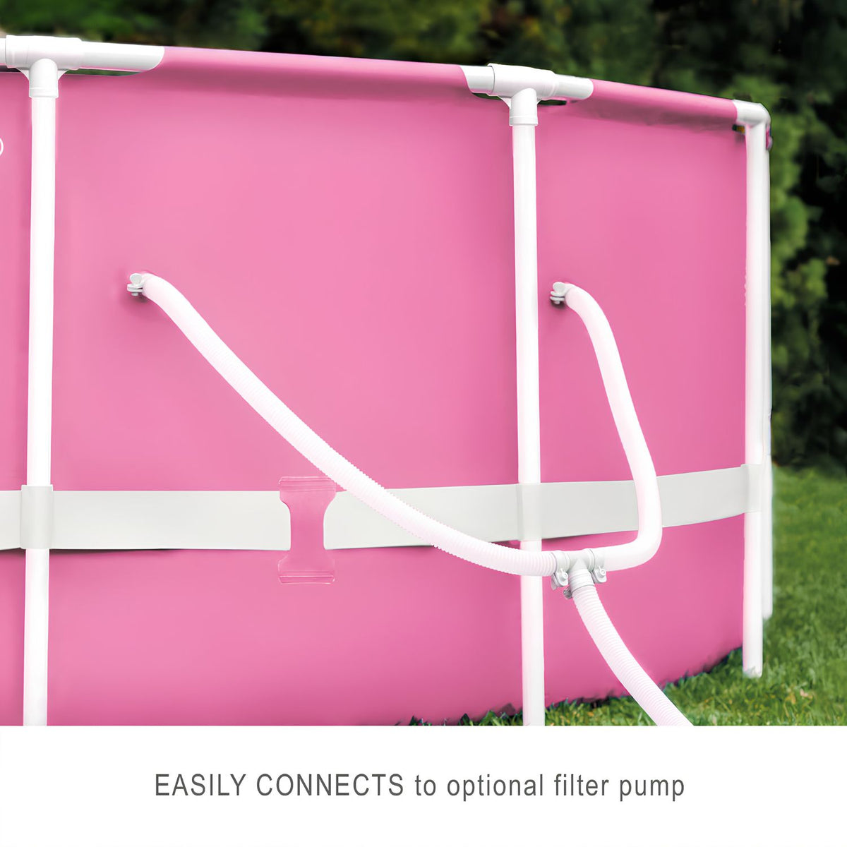 Intex Pink Metal Frame Round Pool Set 244 x 76 cm