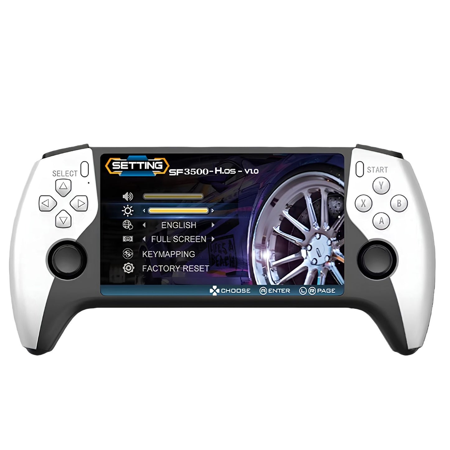 SF3500 Retro Handheld Game Console 5.5-Inch IPS HD Portable Gaming Console with 14+ Emulators, TV Output & 3000mAh Rechargeable Battery