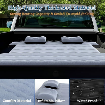 ARVEX Thick Truck Bed Air Mattress for 5.5–5.8 ft Short Bed with Air Pump & 2 Pillows