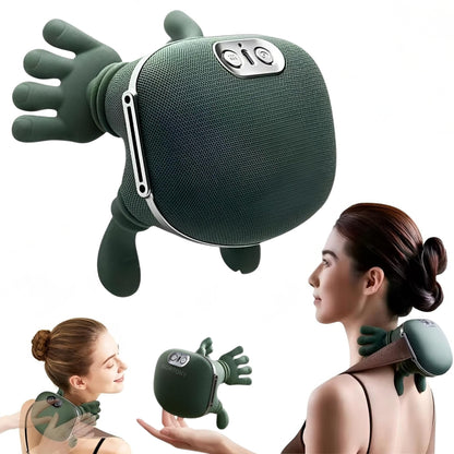 Zoserx Bionic Heated Neck & Shoulder Massager with 3D Shiatsu Kneading, Dual Heat Therapy, USB-C Rechargeable, Cordless Deep Tissue Massage for Neck, Back, Legs & Shoulders